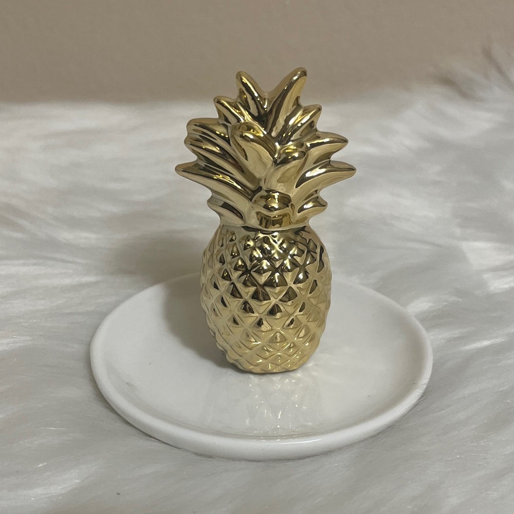 Gold Pineapple Jewelry Holder World Market